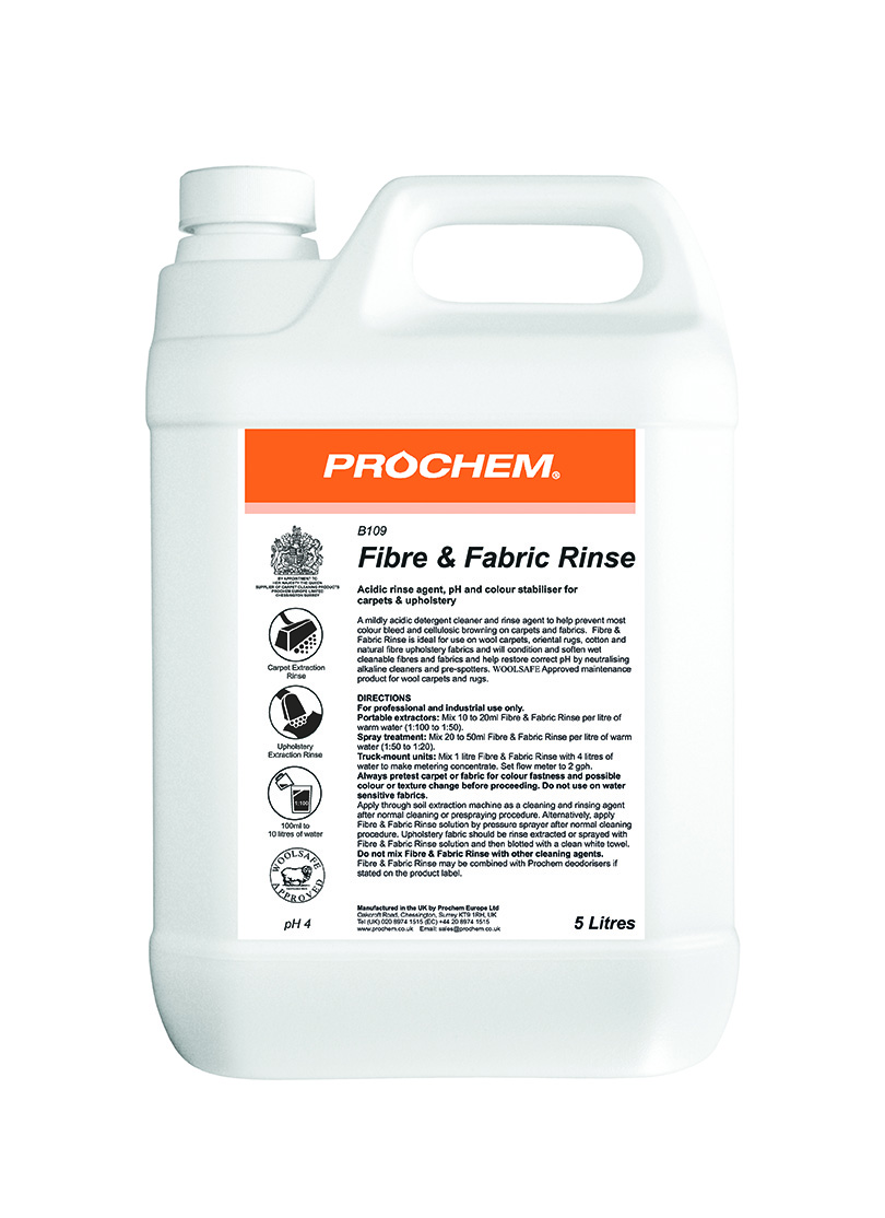 Prochem Fibre and Fabric Rinse Fabric Cleaner - 5L
